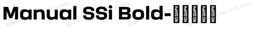 Manual SSi Bold字体转换